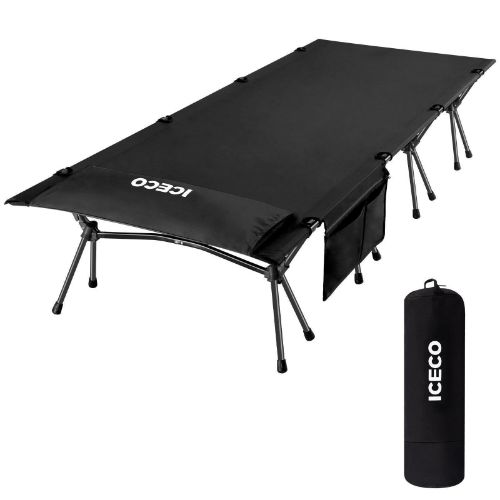  Buy a portable camping cot at the lowest price at www.icecofreezer.com. Check reviews and buy a portable camping cot today. Easy to set up. ICECO Folding Cot for Camping,  Lightweight Backpacking Cot Strong Support 330 Lbs, Tent, Outdoor, Hiking, Travel, RV, Beach