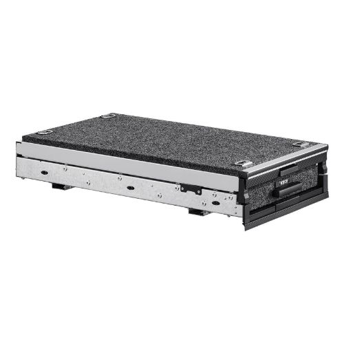 Ultimate storage solution. With 120G galvanized sheet metal, its sturdy construction ensures reliable durability. These roller drawers fit most vehicles including SUVs, pick-ups, and trailers. Use it as a slide mount or storage drawer--bringing convenience and accessibility to your mobile lifestyle.