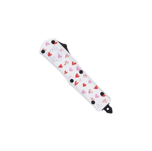 Small FS-3 White Love Warrier - Drop Serrated