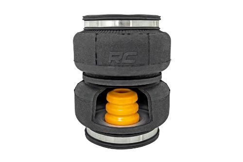 Easy to install. Durable powder coated steel brackets. Push to connect air fittings. Internal Bump stop in Air Bag. Double convoluted Air Bag. Complete kit. Levels truck when towing for safer load carrying. Includes DOT approved air line.