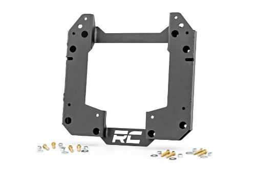 Easy bolt-on installation. Allows use of 35in spare tire without making contact with the rear bumper. Moves mounting points upward 2in. Durable, solid-steel construction. Will fit a 37in tire when used in combination with 51052 tailgate reinforcement bracket.