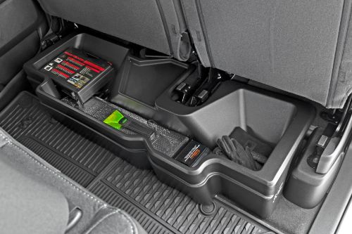 Easily organize your storage! Custom-fit design contoured to vehicle. Durable high-density thermoplastic construction. Anti-skid surface to prevent contents from shifting. Easy installation.
