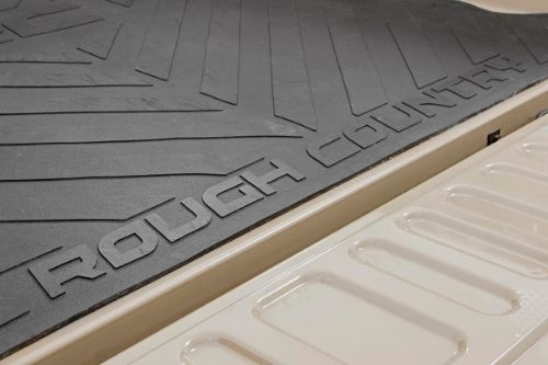 Quick and easy installation. Custom molded fit. Durable Nyracord rubber construction. Textured surface provides a true non skid mat - reduces load shifting. Superior abrasion resistance and tear strength. Extra thick - a full 3/8-inches provides up to 50% more protection than other bed mats. Virtually indestructible. Limited Lifetime Warranty. Made from 100% recycled materials. Made in the USA .