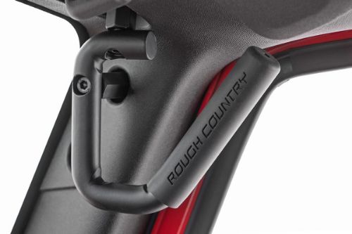 Easy bolt-on installation No drilling required Uses existing mounting holes Easier access for getting in and out of your Jeep JK Made with high-quality, 3/4-inch thick steel construction and durable rubber grips Includes front and rear handles Includes Lifetime Replacement Warranty