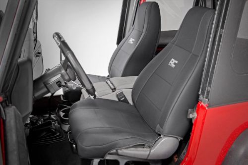 Fits very snug! Made to factory specifications. 4-Layer construction with foam padding and protective polyester shell. Neoprene layer offers great breathability and water resistance. Includes full covers for front seats - plus headrest covers where applicable. Front covers help protect your most-used seats from wear. Rear covers help protect your back seats from children and animal stains. Two-year warranty.