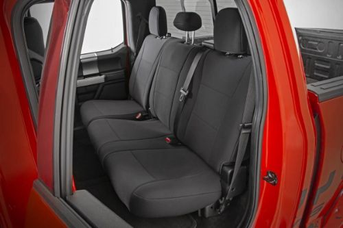 Fits very snug! Made to factory specifications. 4-Layer construction with foam padding and protective polyester shell. Neoprene layer offers great breathability and water resistance. Includes full covers for front seats - plus headrest covers where applicable. Front covers help protect your most-used seats from wear. Rear covers help protect your back seats from children and animal stains. Two-year warranty.