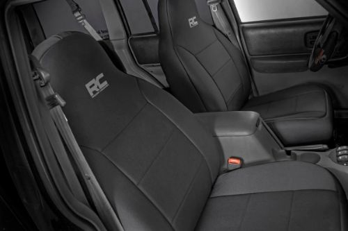 Fits very snug! Made to factory specifications. 4-Layer construction with foam padding and protective polyester shell. Neoprene layer offers great breathability and water resistance. Includes full covers for front seats - plus headrest covers where applicable. Front covers help protect your most-used seats from wear. Rear covers help protect your back seats from children and animal stains. Two-year warranty.