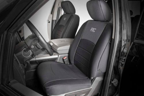 Fits very snug! Made to factory specifications. 4-Layer construction with foam padding and protective polyester shell. Neoprene layer offers great breathability and water resistance. Includes full covers for front seats - plus headrest covers where applicable. Front covers help protect your most-used seats from wear. Rear covers help protect your back seats from children and animal stains. Two-year warranty.
