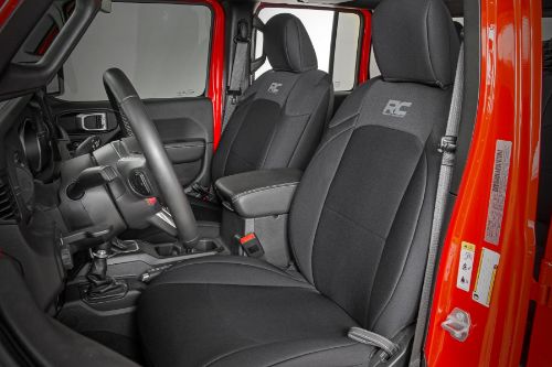 Fits very snug! Made to factory specifications. 4-Layer construction with foam padding and protective polyester shell. Neoprene layer offers great breathability and water resistance. Includes full covers for front seats - plus headrest covers where applicable. Front covers help protect your most-used seats from wear. Rear covers help protect your back seats from children and animal stains. Two-year warranty.