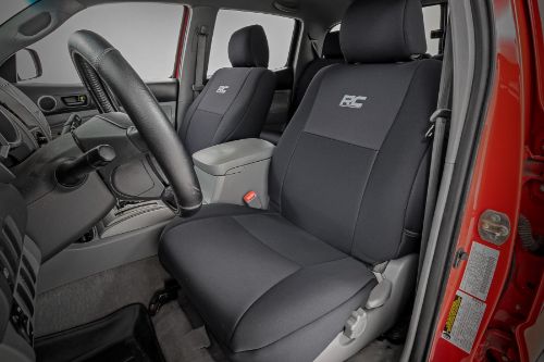 Fits very snug! Made to factory specifications. 4-Layer construction with foam padding and protective polyester shell. Neoprene layer offers great breathability and water resistance. Includes full covers for front seats - plus headrest covers where applicable. Front covers help protect your most-used seats from wear. Rear covers help protect your back seats from children and animal stains. Two-year warranty.
