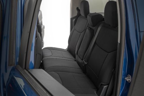 Fits very snug! Made to factory specifications. 4-Layer construction with foam padding and protective polyester shell. Neoprene layer offers great breathability and water resistance. Includes full covers for front seats - plus headrest covers where applicable. Front covers help protect your most-used seats from wear. Rear covers help protect your back seats from children and animal stains. Two-year warranty.