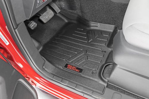 Quick and easy installation. Meticulously engineered to fit each vehicle exactly right. All weather protection against Snow, Mud, Sand, Salt Water and More! Resist extreme temperatures. Protect against soda, coffee spills or accidents. Spill Saver Lip. (Prevents spills from reaching the carpet.) Textured surface keeps feet from slipping. Eco-friendly, low density polyethylene provides full flexibility to ensure a lasting shape. Easy to Clean and Maintain. (Detachable from Vehicle) Limited Lifetime Warranty.