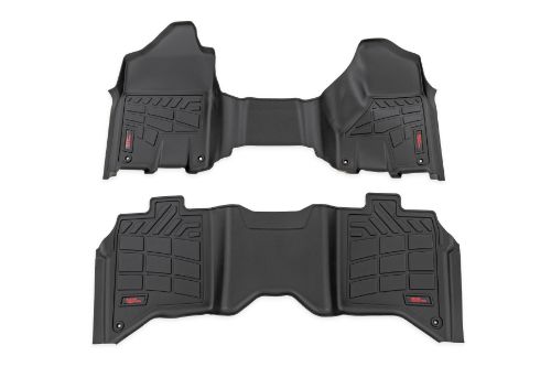 Manufactured from strong but flexible Thermoplastic Rubber. Made in the USA. Quick and easy install. Fits both bucket and bench seat. Meticulously engineered for a sure fit with extra coverage. Raised lip design to help prevent spills from reaching the carpet. Easy to clean. Easily removed for cleaning or other maintenance. Resistant against extreme temperatures. All weather protection against snow, mud, sand, salt water and more! Protects against soda, coffee, and other spills. Textured surface for better traction. Limited Lifetime Warranty.