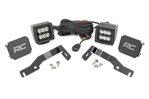 100% bolt-on installation. Does NOT interfere with washer nozzle or spray pattern. Optional Black Series LED 2880 lumens 36 watts Choose Spot or Flood beam Optional Black Series LED W/ DRL 3600 lumens 40 watts 30 degree spot beam Optional Wide Angle Osram LED 13,500 lumens 150 watts 140 degree wide-angle beam