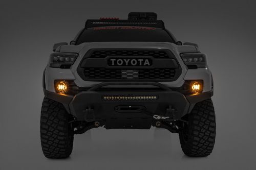 Easy bolt-on installation. Adds ability to use DRLs in fog lights. Includes replacement fog light bezels. Installs in factory fog light location. Looks like factory equipment. Durable black carbon powder coating. 3240 lumens. 36 watts. 30 degree spot beam. IP67 Waterproof rating. Durable die-cast aluminum housing. Moisture Breather technology reduces moisture build-up behind the lends. Includes premium, flat-wound wiring harness with on/off switch. Sold in pairs. 3 year warranty.