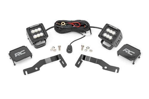 100% bolt-on installation. Does NOT interfere with washer nozzle or spray pattern. Optional Black Series LED 2880 lumens 36 watts Choose Spot or Flood beam Optional Black Series LED W/ DRL 3600 lumens 40 watts 30 degree spot beam Optional Wide Angle Osram LED 13,500 lumens 150 watts 140 degree wide-angle beam