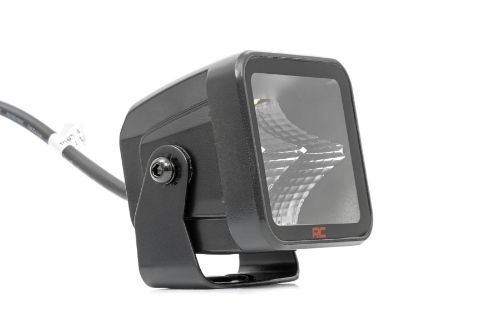 80 Watts (pair) 9600 Lumens (pair) IP67/IP69K Waterproof Rating. Flood Beam Pattern. Each Light Contains 4, 10W Osram LEDs. Tinted Indirect Reflector Design Diecast. Aluminum Housing. Impact and UV Resistant Lens. Sleek bezel-less design. Includes templates for easy install Included. Wiring harness and on/off switch Included. Snap-on covers. Sold in pairs. 3-year warranty.