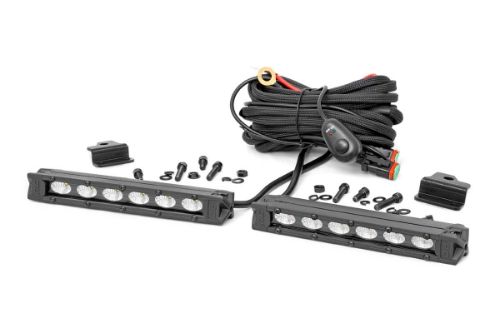 Handy, forward-facing illumination Positionable mounts allow you to pitch LEDs upwards, downwards, or straight ahead 2,880 Lumens 36 Watts 90-degree flood beam pattern Easy, 100% bolt-on installation IP67 Waterproof design Durable, die-cast aluminum housing Includes premium wiring harness