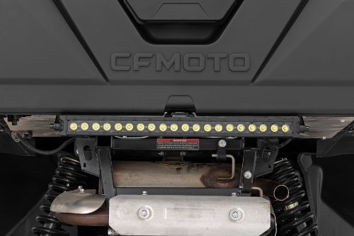 Handy, rear-facing illumination. 7,200 Lumens 100 Watts 30 degree spot beam Easy, 100% bolt-on installation. IP67 Waterproof design. Durable, die-cast aluminum housing. Includes snap-on cover and premium wiring harness.
