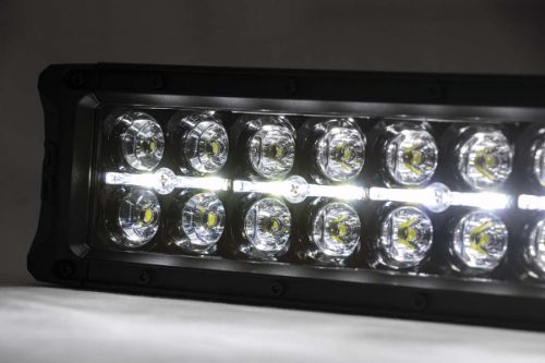 27000 lumens 300 watts Contains 60, 5 watt High Intensity CREE LEDs Contains 30, cool white daytime running light LEDs 5 degree spot / 90 degree flood combo pattern IP67 Waterproof rating Durable die cast aluminum housing Moisture Breather technology reduces moisture build-up behind the lens Includes wiring harness with three-way switch Includes Base and End mounts Includes snap-on cover Length: 32.1875-inches | Depth: 3.45-inches | Height: 3-inches Bolt Diameter: 8mm 3 year warranty