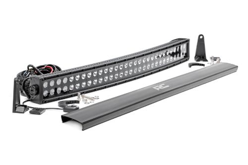 14400 lumens 180 watts Contains 60, 3 watt High Intensity CREE LEDs 8 degree spot / 90 degree flood combo pattern Black panel design IP67 Waterproof rating Durable die cast aluminum housing Noise Silencers eliminate hum, whistle, and other wind noises associated with mounted LED Light bars Moisture Breather technology reduces moisture build-up behind the lens Includes premium, flat-wound wiring harness with on/off switch Length: 32.19-inches | Depth: 3.45-inches | Height: 3-inches Bolt Diameter: 8mm 3 year warranty