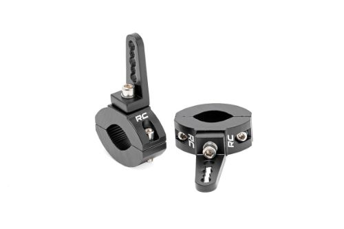 Mount your lights to a roll cage or other tubular area easily Attaches to any standard size LED light Rotates a full 360 degrees Made from corrosion resistant 6061 Black Anodized Aluminum Adjustable from 1 - 1.5-inches for a perfect fit