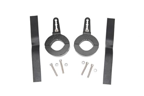 Mount your lights to a roll cage or other tubular area easily Attaches to any standard size LED light Rotates a full 360 degrees Made from corrosion resistant 6061 Black Anodized Aluminum Adjustable from 1.65 - 2.0-inches for a perfect fit
