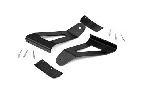 Easy install Features a durable black powder coat Compatible with both Single-Row and Dual-Row Curved LED Light Bars Designed to work with light bars measuring 50-inches from mounting point to mounting point Compatible with Rough Country 50-inch Curved Dual-Row LED Light Bar (72950) Compatible with Rough Country 50-inch Curved Single-Row LED Light Bar (72750)