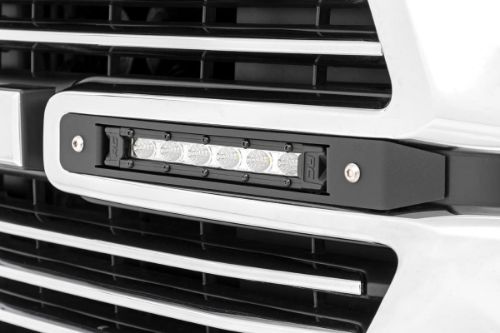 // Bracket Details \\\\ Easy installation. Looks like factory equipment. Durable black carbon powdercoating. Includes Lifetime Replacement Guarantee // LED Details \\\\ Each light contains 6, 3 watt High Intensity CREE LEDs 2880 lumens (total) 36 watts (total) 90 degree flood beam IP67 Waterproof rating Black panel design Durable die cast aluminum housing Moisture Breather technology reduces moisture build-up behind the lens Includes premium, flat-wound wiring harness with on/off switch Features a 3-year Warranty