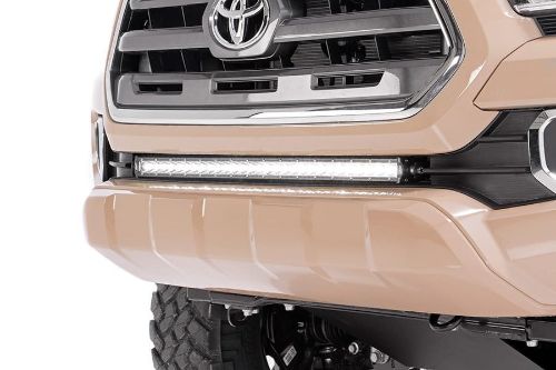 12000 lumens 150 watts Contains 30, 5 watt high intensity LEDs 30 degree spot beam IP67 Waterproof rating Durable die cast aluminum housing Includes wiring harness Length: 31.37-inches | Depth: 3.12-inches | Height: 1.6-inches Factory appearance Brackets mount hidden away from view Light features 3 year warranty Mounting brackets feature Lifetime warranty
