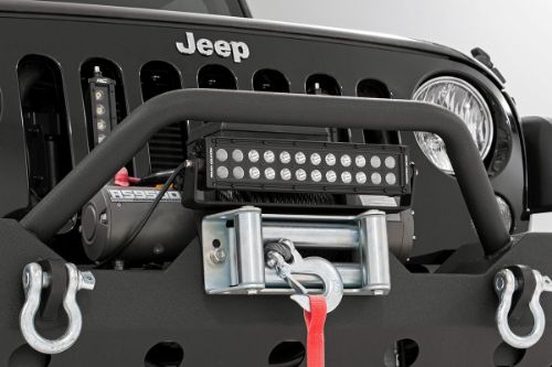 5760 lumens 72 watts Contains 24, 3 watt High Intensity CREE LEDs 8 degree spot / 90 degree flood combo pattern Black panel design IP67 Waterproof rating Moisture Breather technology reduces moisture build-up behind the lends Includes premium, flat-wound wiring harness with on/off switch Includes Base and End mounts Includes snap-on cover Durable die-cast aluminum housing Noise Silencers eliminate hum, whistle, and other wind noises associated with mounted LED Light bars Length: 14.125-inches | Depth: 3.45-inches | Height: 3-inches Bolt Diameter: 8mm 3 year warranty