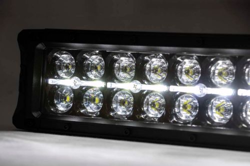 27000 lumens 300 watts Contains 60, 5 watt High Intensity CREE LEDs Contains 30, cool white daytime running light LEDs 5 degree spot / 90 degree flood combo pattern IP67 Waterproof rating Durable die cast aluminum housing Moisture Breather technology reduces moisture build-up behind the lens Includes wiring harness with three-way switch Includes Base and End mounts Includes snap-on cover Length: 32.1875-inches | Depth: 3.45-inches | Height: 3-inches Bolt Diameter: 8mm 3 year warranty