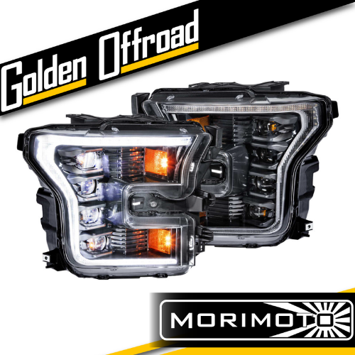 MM XB HEADS: F150 (15-17)(WHITE DRL)