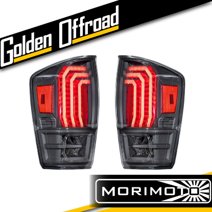 Picture of XB LED TAILS TACOMA 16 23 SMOKED SET