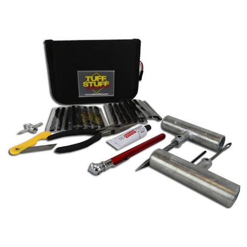 TUFF STUFF TIRE REPAIR KIT INCLUDES TOOLS - PLUGS - PATCHES & STORAGE CASE