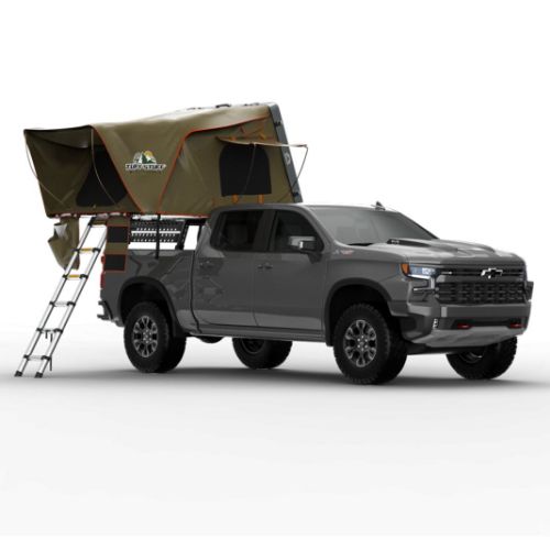 TUFF STUFF ALPHA CLAM SHELL ROOF TOP TENT - GREY