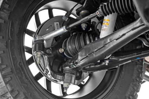 Increased ground clearance. Increased CV axle boot clearance with the stamped steel lower control arm. Retains factory suspension components Levels front with rear Fabricated lift blocks are stronger and offer a longer lifespan than cast blocks.