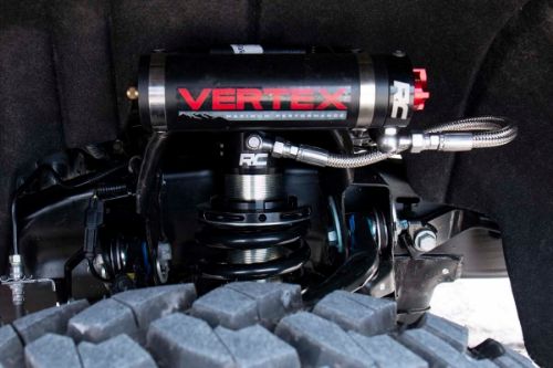 Extended Length: 24.92in Collapsed Length: 20.59in Fits 4WD models with 6.25in - 7.5in of lift Fits 2WD models with 6.25in - 7.5in of lift Includes driver and passenger side front coilovers 8-Stage Adjustable Damping Monotube Design Nitrogen-Charged Remote Reservoir with Steel Braided Reservoir Line Massive 2.5in Piston 22mm Chrome-Hardened Piston Rod Specifically Tuned for Each Application 3-Stage Seal System Heat-Treated, Alloy Bearing Honed Steel Body CNC-Machined Billet Aluminum Accents Zinc Plate Finish with Double Clear Coat Incredible >400 Hour Salt Spray Rating 3-year Manufacturer's Warranty