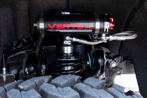 Extended Length: 20.47in Collapsed Length: 15.47in Fits 4WD models with 2in of lift Fits 2WD models with 2in of lift Includes driver and passenger side front coilovers 8-Stage Adjustable Damping Monotube Design Nitrogen-Charged Remote Reservoir with Steel Braided Reservoir Line Massive 2.5in Piston 22mm Chrome-Hardened Piston Rod Specifically Tuned for Each Application 3-Stage Seal System Heat-Treated, Alloy Bearing Honed Steel Body CNC-Machined Billet Aluminum Accents Zinc Plate Finish with Double Clear Coat Incredible >400 Hour Salt Spray Rating 3-year Manufacturer's Warranty