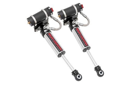 Extended Length: 23.74in Collapsed Length: 15.08in Fits 4WD models with 5in - 7.5 inches of lift Fits 2WD models with 5in - 7.5 inches of lift Includes driver and passenger side front shocks 8-Stage Adjustable Damping Monotube Design Nitrogen-Charged Remote Reservoir with Steel Braided Reservoir Line Massive 2.5in Piston 22mm Chrome-Hardened Piston Rod Specifically Tuned for Each Application 3-Stage Seal System Heat-Treated, Alloy Bearing Honed Steel Body CNC-Machined Billet Aluminum Accents Zinc Plate Finish with Double Clear Coat Incredible >400 Hour Salt Spray Rating 3-year Manufacturer's Warranty