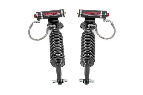Extended Length: 23.66in Collapsed Length: 19.16in Fits models with 3.5in of lift Includes driver and passenger side front coilovers 8-Stage Adjustable Damping Monotube Design Nitrogen-Charged Remote Reservoir with Steel Braided Reservoir Line Massive 2.5in Piston 22mm Chrome-Hardened Piston Rod Specifically Tuned for Each Application 3-Stage Seal System Heat-Treated, Alloy Bearing Honed Steel Body CNC-Machined Billet Aluminum Accents Zinc Plate Finish with Double Clear Coat Incredible >400 Hour Salt Spray Rating 3-year Manufacturer's Warranty