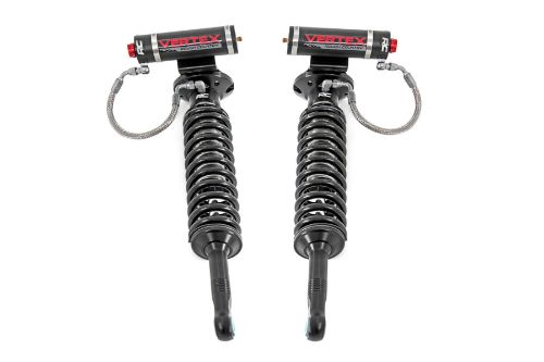 Extended Length: 28.05in Collapsed Length: 21.79in Fits 4WD models with 6in of lift Includes driver and passenger side front coilovers 8-Stage Adjustable Damping Monotube Design Nitrogen-Charged Remote Reservoir with Steel Braided Reservoir Line Massive 2.5in Piston 22mm Chrome-Hardened Piston Rod Specifically Tuned for Each Application 3-Stage Seal System Heat-Treated, Alloy Bearing Honed Steel Body CNC-Machined Billet Aluminum Accents Zinc Plate Finish with Double Clear Coat Incredible >400 Hour Salt Spray Rating 3-year Manufacturer's Warranty