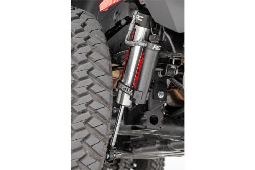 Extended Length: 30.51in Collapsed Length: 18.70in Fits 4WD models with 3 - 5in of lift Fits 2WD models with 3 - 5in of lift Includes driver and passenger side rear shocks 8-Stage Adjustable Damping Monotube Design Nitrogen-Charged Remote Reservoir with Steel Braided Reservoir Line Massive 2.5in Piston 20mm Chrome-Hardened Piston Rod Specifically Tuned for Each Application 3-Stage Seal System Heat-Treated, Alloy Bearing Honed Steel Body CNC-Machined Billet Aluminum Accents Zinc Plate Finish with Double Clear Coat Incredible >400 Hour Salt Spray Rating 3-year Manufacturer's Warranty
