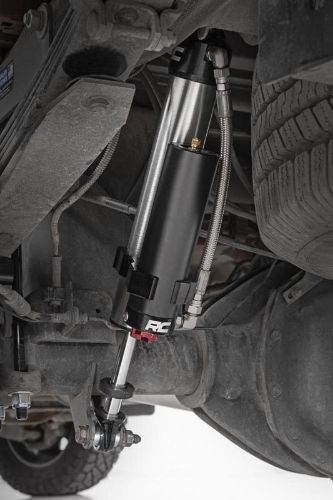 Extended Length: 30.08in Collapsed Length: 18.43in Fits 4WD models with 3.5 - 7.5in of lift Fits 2WD models with 3.5 - 7.5in of lift Includes driver and passenger side rear shocks 8-Stage Adjustable Damping Monotube Design Nitrogen-Charged Remote Reservoir with Steel Braided Reservoir Line Massive 2.5in Piston 22mm Chrome-Hardened Piston Rod Specifically Tuned for Each Application 3-Stage Seal System Heat-Treated, Alloy Bearing Honed Steel Body CNC-Machined Billet Aluminum Accents Zinc Plate Finish with Double Clear Coat Incredible >400 Hour Salt Spray Rating 3-year Manufacturer's Warranty