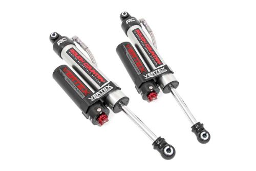 Extended Length: 25.98 in Collapsed Length: 16.33 in Fits 4WD models with 2 - 3.5in of lift Fits 2WD models with 2 - 3.5in of lift Includes driver and passenger side rear shocks 8-Stage Adjustable Damping Monotube Design Nitrogen-Charged Remote Reservoir with Steel Braided Reservoir Line Massive 2.5in Piston 22mm Chrome-Hardened Piston Rod Specifically Tuned for Each Application 3-Stage Seal System Heat-Treated, Alloy Bearing Honed Steel Body CNC-Machined Billet Aluminum Accents Zinc Plate Finish with Double Clear Coat Incredible >400 Hour Salt Spray Rating 3-year Manufacturer's Warranty