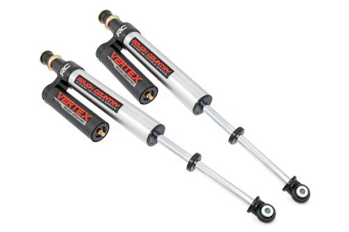 Extended Length: 29.72in Collapsed Length: 18.41in Includes driver and passenger side rear shocks 8-Stage Adjustable Damping Monotube Design Nitrogen-Charged Remote Reservoir with Steel Braided Reservoir Line Massive 2.5in Piston 22mm Chrome-Hardened Piston Rod Specifically Tuned for Each Application 3-Stage Seal System Heat-Treated, Alloy Bearing Honed Steel Body CNC-Machined Billet Aluminum Accents Zinc Plate Finish with Double Clear Coat Incredible >400 Hour Salt Spray Rating 3-year Manufacturer's Warranty