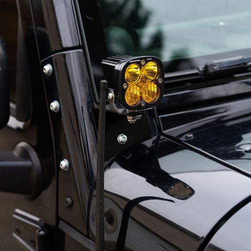 Baja Designs Squadron Pro Series Driving Combo Pattern Pair LED Light Pods - Amber