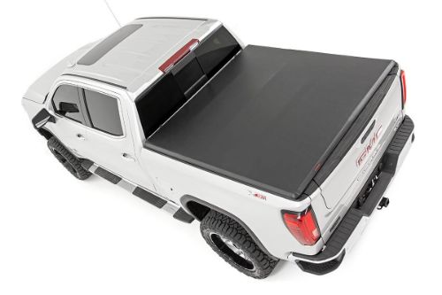 Soft Tri-Fold Bed Cover | 5'10" Bed | Chevy/GMC Sierra 1500 (19-26)/Silverado 1500 (19-26)