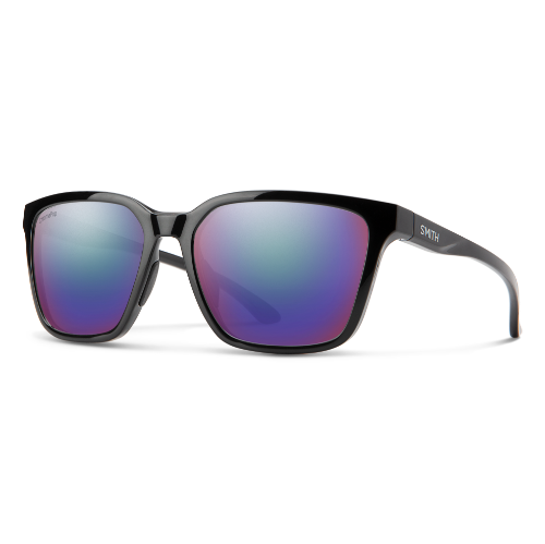 Smith Optics Shoutout Black + ChromaPop Polarized Violet Mirror Lens