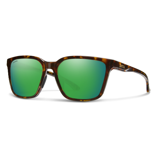 Smith Optics Shoutout Vintage Tort + ChromaPop Glass Polarized Green Mirror Lens